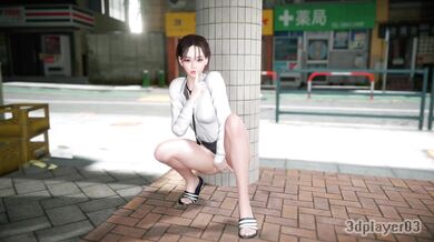 Cum Slurping in Public Amateur Style with 3D Player 03