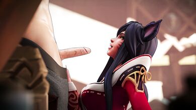 Ahri's Throat Cum Gusher [4K]