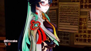 Lesbian Teacher Seduces Student in 'Xianyun Ganyu' and 'Shenhe' | Erotic Cake