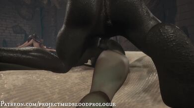 Slimy Cum-Filled Orc Sluts Get Fucked in the Ass and Mouth by Horny Elves, Dwarves, and Humans