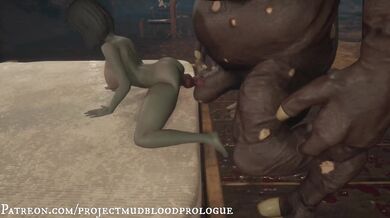 Slimy Cum-Filled Orc Sluts Get Fucked in the Ass and Mouth by Horny Elves, Dwarves, and Humans