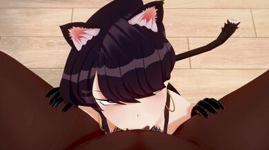 Deep Throating Black Cock with Komi Shoko: A POV Hentai Experience