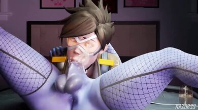 'Overwatch: Tracer and Widowmaker's Futanari Adventure'