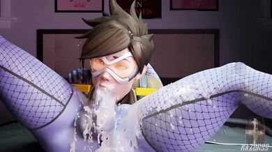 'Overwatch: Tracer and Widowmaker's Futanari Adventure'