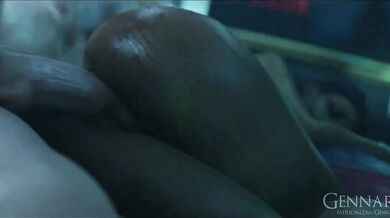 Distraught Loba Can't Stop Riding Her G-Spot, Even with Gennariel on the Phone!