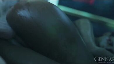 Distraught Loba Can't Stop Riding Her G-Spot, Even with Gennariel on the Phone!