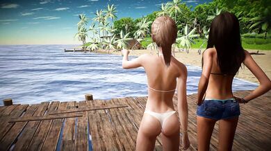 Beach Bitches Banged by Horny Hermit