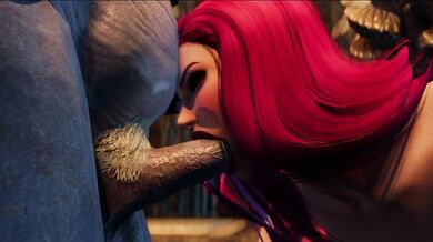 Busty Bimbo Roughly Ravished by Grotesque Gremlins