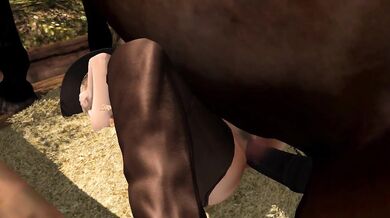 My horse, my cock! Amy rides the stallion once again