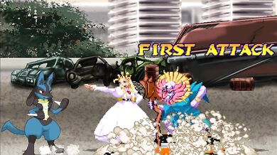 Lucario's Mighty Sword Shafts Deviolette's Throat in a Hentai Frenzy