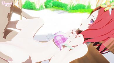 Busty Anime Bitch Gets Fucked on the Beach by a Giant Tentacle Monster