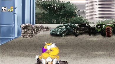 Renamon's Egg Inflation After Filling Angel's Ass With Nine Big Eggs