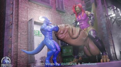 Dragon's Ravenous Desire: Cock-Vore vs. Spaz