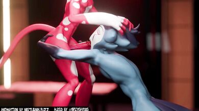 Blitzo's Deepthroating of Stolas' Cock, with Audio by SpicyGayDog