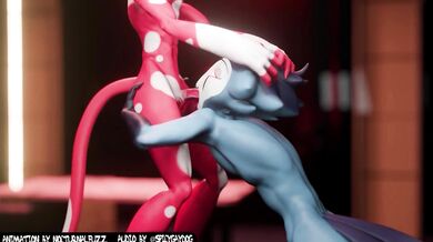 Blitzo's Deepthroating of Stolas' Cock, with Audio by SpicyGayDog