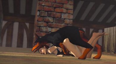 Lara gets her paws on some doggy love in the wild!