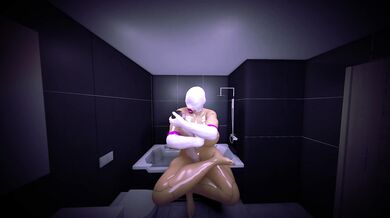 Shower surprise with lab geeks