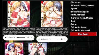 Sakura & Murasaki's Steamy Christmas Threesome in Taimanin Asagi Battle Arena [ENG]