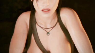 'Lara Croft gets horny and explores her inner sex goddess'