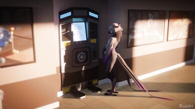 Rebecca Gets a Sexy Robot to Suck Her Cock and Fuck Her Ass