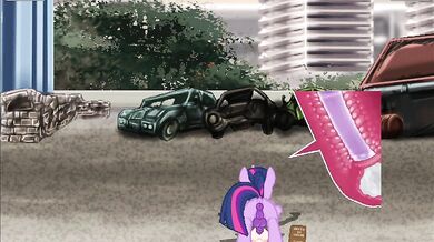 My Little Pony: Friendship is Magic - Twilight Sparkle Fucks with Dragon's Mouth, Rides His Tongue and Cums on Top of His Head