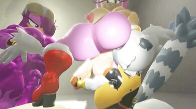 Sexy Tangle, Wave and Amy in a Frenzy of Hentai Porn!