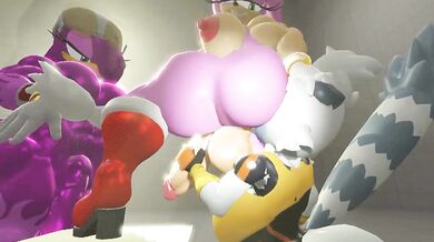 Sexy Tangle, Wave and Amy in a Frenzy of Hentai Porn!