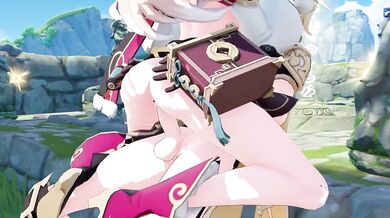 TeshiiLatte's Yanfei Cowgirl Rides Hard and Gives Good Head