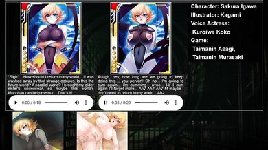 Sakura Igawa's Virgin Cherry Popped in the Taimanin Asagi Battle Arena with Her Naughty Little Sister