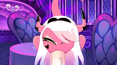 'Seductress Verosika unleashes her lustful blowjob on you as a succubus.'