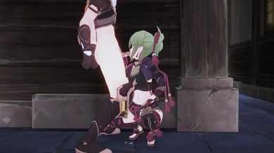 Side-cam Genshin Shinobu Service - Kuki Scene 2 [4K] [Koibito]