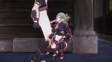 Side-cam Genshin Shinobu Service - Kuki Scene 2 [4K] [Koibito]