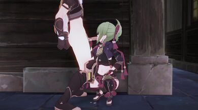 Side-cam Genshin Shinobu Service - Kuki Scene 2 [4K] [Koibito]