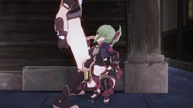 Side-cam Genshin Shinobu Service - Kuki Scene 2 [4K] [Koibito]