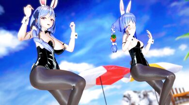 Heart-Pounding Dance with Pekora and Her Mother, Usada!