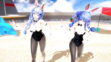 Heart-Pounding Dance with Pekora and Her Mother, Usada!