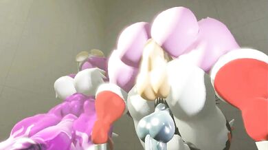 Four beautiful women take turns pleasuring each other with toys and fingers until they reach a climactic finish.