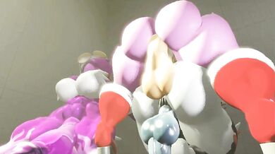 Four beautiful women take turns pleasuring each other with toys and fingers until they reach a climactic finish.