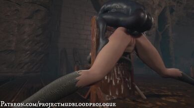 Slutty MudBlood Gets Animated with Her Tight Pussy