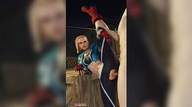 Rewritten as: "Cammy White's Hot Standing Split Fuck Position"