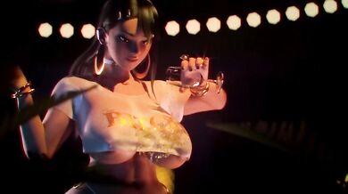 The hot and sexy Anya is all tied up with ropes, her breasts are exposed as she moans in agony while Scragboy uses his wine bottles to tor*ture her.