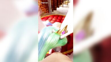 Jizz in Celestia's morning face