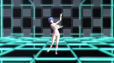 Slutty Rei Ayanami Busts a Nut with Her Sexy Dance Moves!