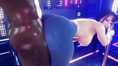 Mortal Kombat's Chun Li Strips Down in Tight Black Leather and Begins Her First Day of Pole Dancing