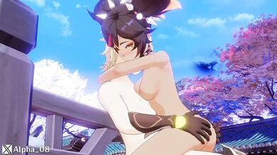 Lonely Xinyan yearns for a rough and tough fucking from Alpha_08