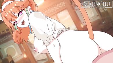 Exploring the depths of pleasure with Takanashi and Kiara (Maenchu)