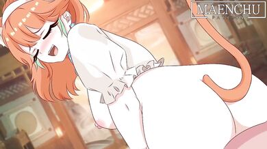 Exploring the depths of pleasure with Takanashi and Kiara (Maenchu)