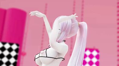 Megurine Luka's Dirty Dancing Hentai Show with a Sexy Rabbit and Red Eyes in 3D