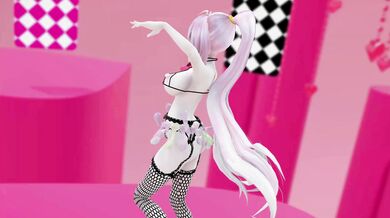 Megurine Luka's Dirty Dancing Hentai Show with a Sexy Rabbit and Red Eyes in 3D