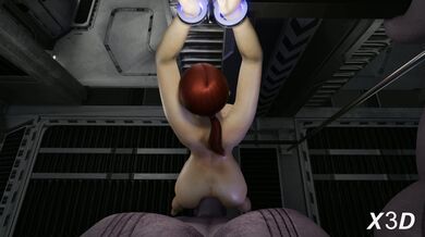 Black Widow Gets Tied Up and Fucked by Thanos from Behind in a Dark Room While Captors Watch - POV Sound